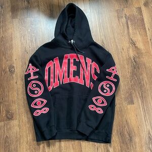 Bad omens Black and Red Graphic Hoodie